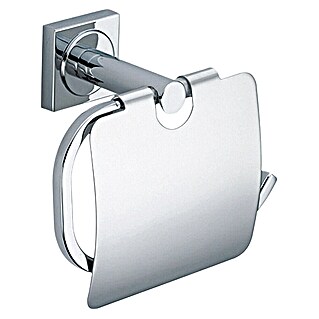 Camargue Cannes Toiletrolhouder (Met deksel, Zilver)