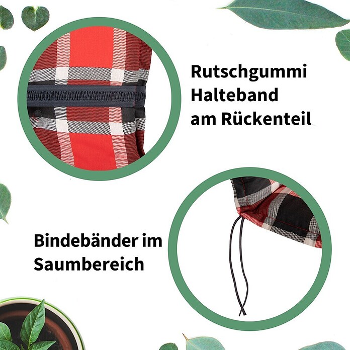 beo Gartenmöbel-Auflage (Gartenliege, L x B x H: 193 x 60 x 6 cm, Baumwolle, Polyester, Schwarz) | BAUHAUS