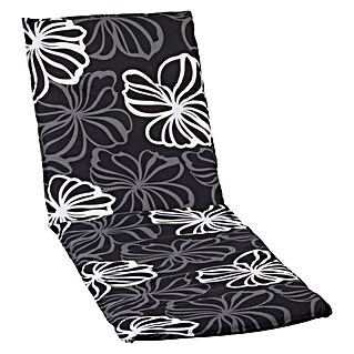 beo Gartenmöbel-Auflage (Gartenliege, L x B x H: 193 x 60 x 6 cm, Baumwolle, Polyester, Schwarz)