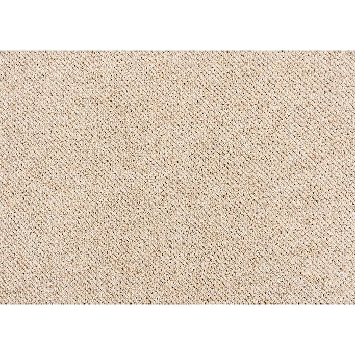 Bricoflor Teppichboden Meterware 2x4m, Schlinge Berber, beige hell-braun - Schlinge, 100 % Polypropylen (PP), beige hell-braun - Strukturierte Oberfläche eines hellbeigen Schlingenflorteppichs.