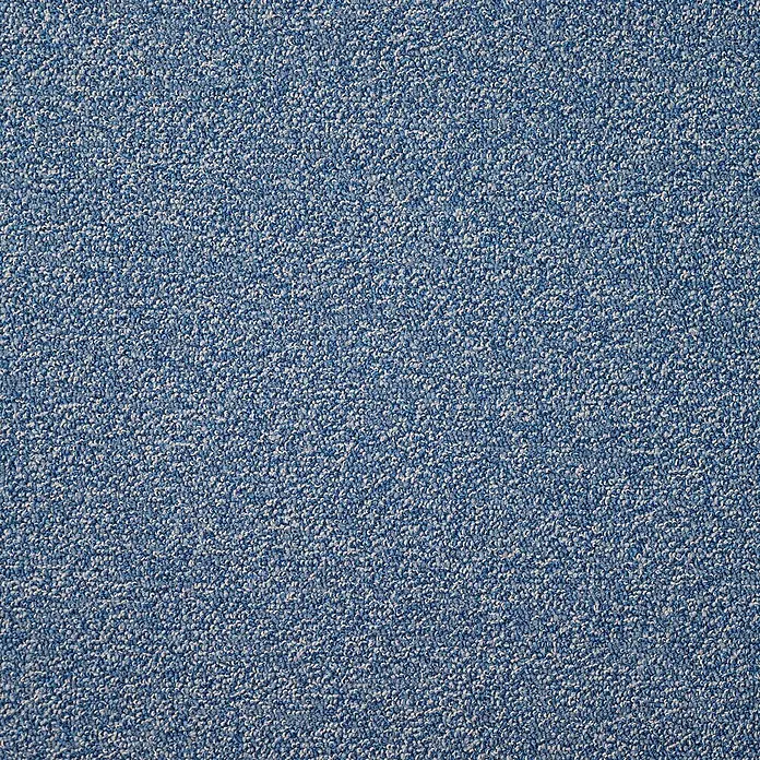 Bricoflor Teppichboden Meterware 3,5x4m, Schlinge meliert, blau beige - Schlinge, 100 % Polyamid (PA), blau beige - Strukturierter blauer Teppich mit gesprenkeltem Muster.