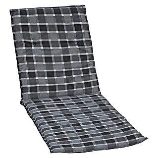beo Gartenmöbel-Auflage Belgrad (Gartenliege, L x B x H: 193 x 60 x 6 cm, Baumwolle, Polyester, Grau/Weiß)