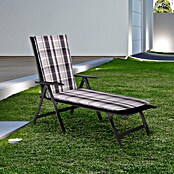 beo Gartenmöbel-Auflage Atika (Gartenliege, 1 Stk., L x B x H: 120 x 62 x 16 cm, Dralon, Polyester, Grün/Grau) | BAUHAUS