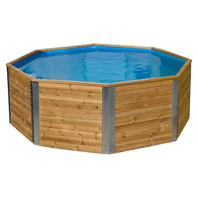 Weka Holz-Pool La Gomera (Ø x H: 310 x 116 cm, Braun, 7 500 l) | BAUHAUS