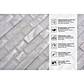 Mosaikfliese Crystal Mix XIC V1311 (29,8 x 30,5 cm, Weiß, Glänzend)