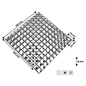 Mosaikfliese Quadrat Crystal XCM SV829 (30 x 30 cm, Weiß, Glänzend)