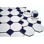 Mosaikfliese Octagon OCTA G464 (29,5 x 29,5 cm, Blau/Weiß, Matt)