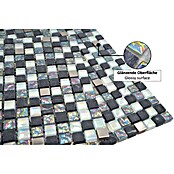 Mosaikfliese Crystal Mix XCM M840 (32,2 x 30,5 cm, Grau, Glänzend)