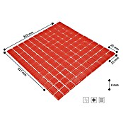 Mosaikfliese Quadrat Crystal Uni CM 4060 (32,7 x 30,2 cm, Rot, Glänzend)