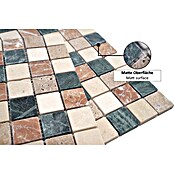 Mosaikfliese Quadrat Mix MOS 32/RND (30,5 x 30,5 cm, Beige, Matt)