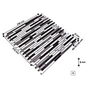 Mosaikfliese Brick XAM A881 (29,8 x 31,8 cm, Grau, Matt)