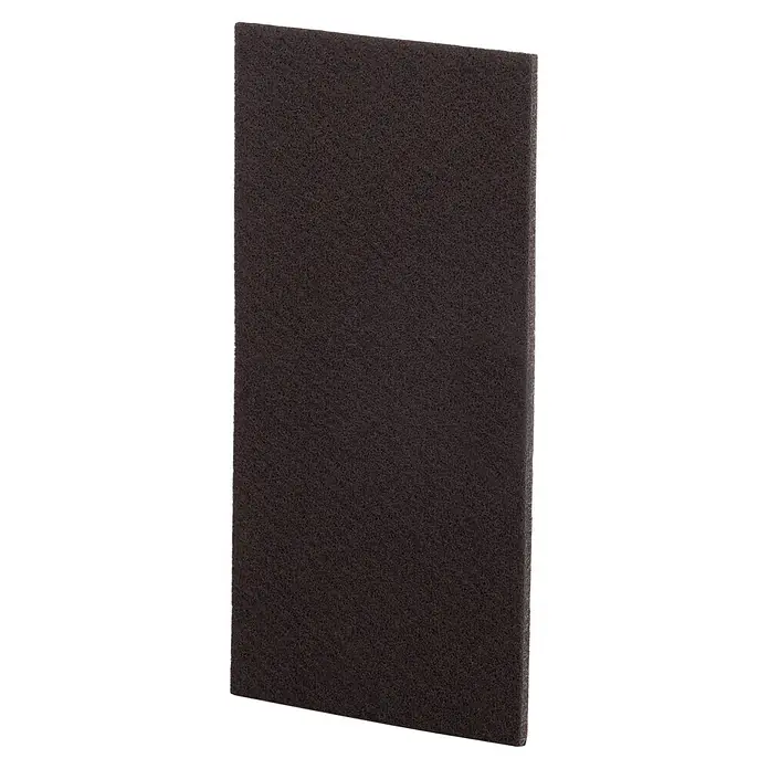 Fix-o-moll Filzgleiter - B x H: 100 x 200 mm, Kleben, 1 Stk., braun - Dunkelbraunes, rechteckiges, strukturiertes Akustikpaneel.