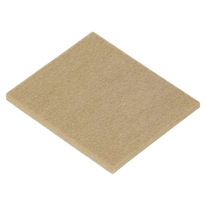 Fix-o-moll Filzgleiter - B x H: 80 x 95 mm, Kleben, 1 -tlg., Weiß - Dämmplatte aus Naturfaser, beige, mit grober, filzähnlicher Textur.