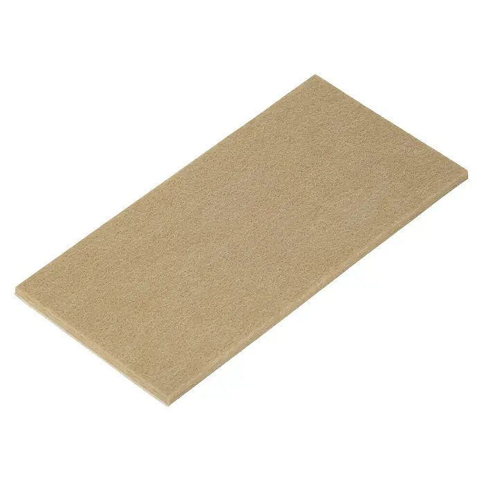 Fix-o-moll Filzgleiter - B x H: 100 x 200 mm, Kleben, 1 -tlg., Weiß - Rechteckige beige Akustikfilzplatte.