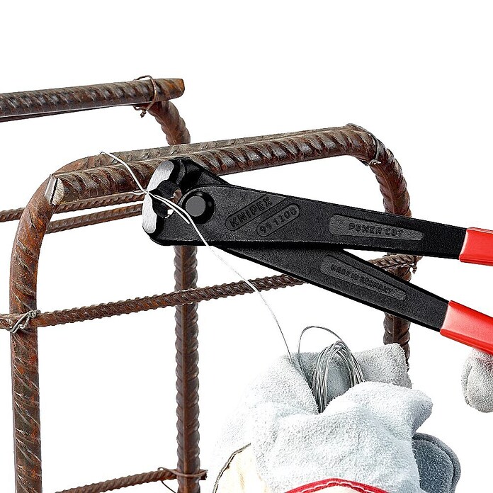 Knipex Vpenjalne klešče za vezanje armaturnih mrež  (Dolžina: 30 cm, Širina glave: 25 mm) | 1805 - Zangen | BADB - Zangen | BAD - Handwerkzeuge | BA - Handwerkzeuge | B - Werkz/Masch/Maschzubeh/Auto | BAUHAUS