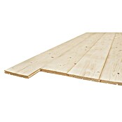 Wandverkleidung Blockwand Fichte (L x B: 249 x 19,6 cm, Hellbraun) | BAUHAUS