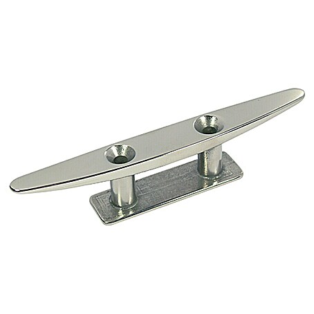 Marinetech Belegklampe (125 mm, Edelstahl, Lochabstand: 40 mm, Silber)