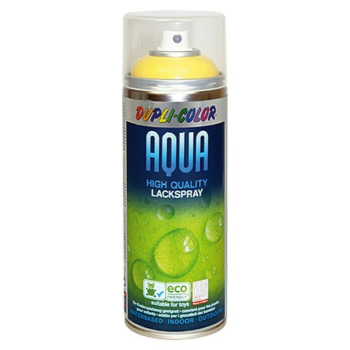 Dupli-Color Aqua Lakspray RAL 1021 (Koolzaadgeel, Hoogglans, 350 ml)