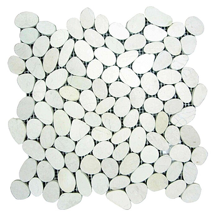 Mozaïektegel Slice (30 x 30 cm, Wit, Mat)
