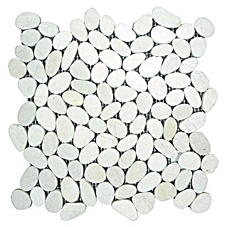 Mozaïektegel Slice (30 x 30 cm, Wit, Mat)
