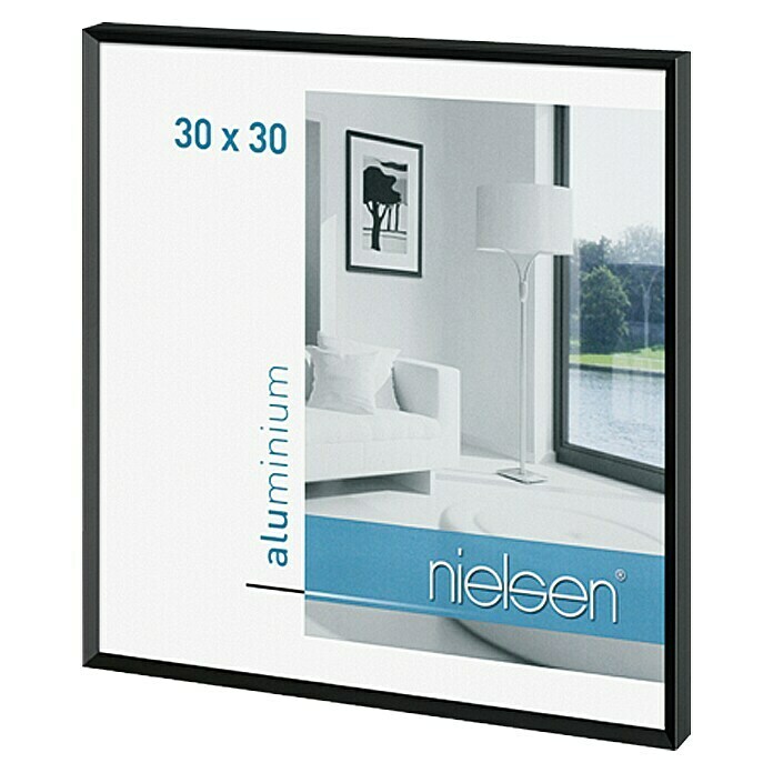 Nielsen Bilderrahmen Pixel (Schwarz, 30 x 30 cm, Aluminium)