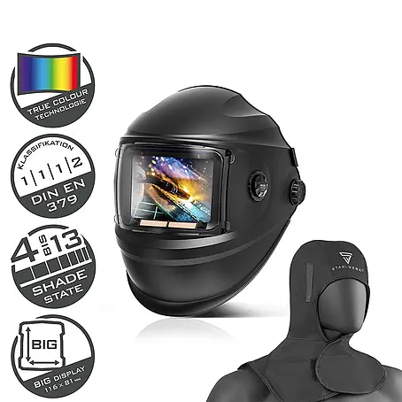 STAHLWERK  Schweißhelm Schweißhelm BOOSTER + Schweißhaube
