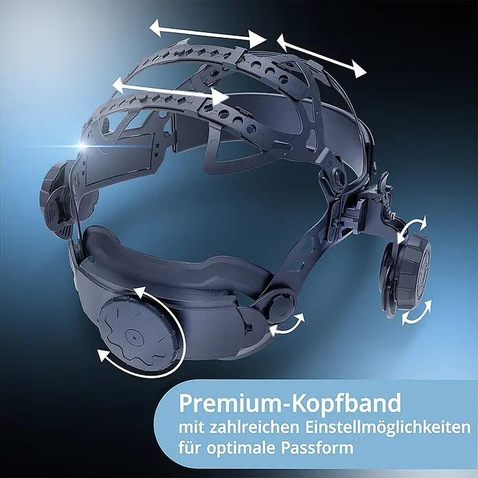 STAHLWERK Schweißhelm Schweißhelm RAPTOR + Schweißhaube - Schwarz
