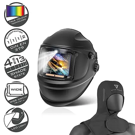STAHLWERK  Schweißhelm Schweißhelm RAPTOR + Schweißhaube