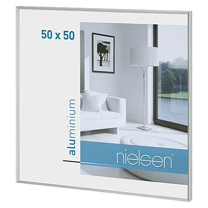 Nielsen Bilderrahmen (Mattsilber, 50 x 50 cm, Aluminium)