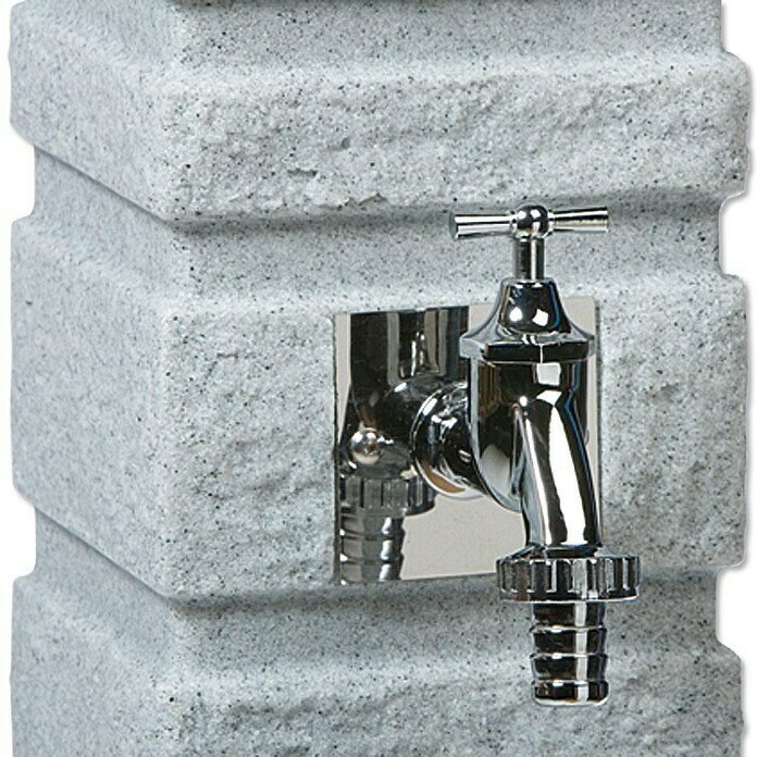 3P Technik Wasserzapfstelle Romana (Granitfarben, Höhe: 110 cm, Ausstattung: Wasserhahn)