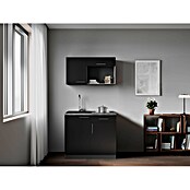 Respekta Oliver Miniküche (Breite: 100 cm, Schwarz, Kochfeld) | BAUHAUS