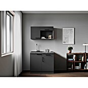 Respekta Oliver Miniküche (Breite: 100 cm, Grau, Kochfeld) | BAUHAUS