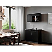 Respekta Oliver Miniküche (Breite: 100 cm, Schwarz, Kochfeld | Mikrowelle) | BAUHAUS