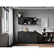 Respekta Oliver Miniküche (Breite: 145 cm, Grau, Kochfeld | Geschirrspüler) | BAUHAUS