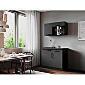Respekta Oliver Miniküche (Breite: 100 cm, Grau, Kochfeld | Mikrowelle) | BAUHAUS