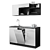 Respekta Oliver Miniküche (Breite: 145 cm, Weiß, Kochfeld | Geschirrspüler) | BAUHAUS