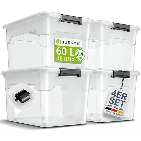 Juskys  Aufbewahrungsbox-Set Aufbewahrungsbox