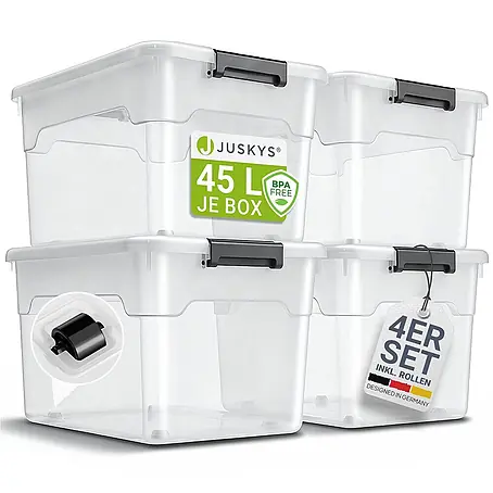 Juskys  Aufbewahrungsbox-Set Aufbewahrungsbox