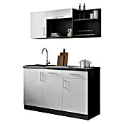 Respekta Oliver Miniküche (Breite: 145 cm, Weiß, Kochfeld | Geschirrspüler) | BAUHAUS