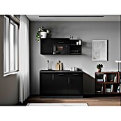 Respekta Oliver Miniküche (Breite: 145 cm, Schwarz, Kochfeld | Geschirrspüler | Mikrowelle) | BAUHAUS