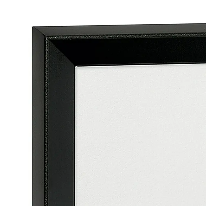 Nielsen Alurahmen Pixel - 13 x 18 cm, Schwarz - Detailaufnahme eines stilvollen, schwarzen Bilderrahmens, der eine moderne und elegante Ästhetik für jede Wanddekoration bietet.