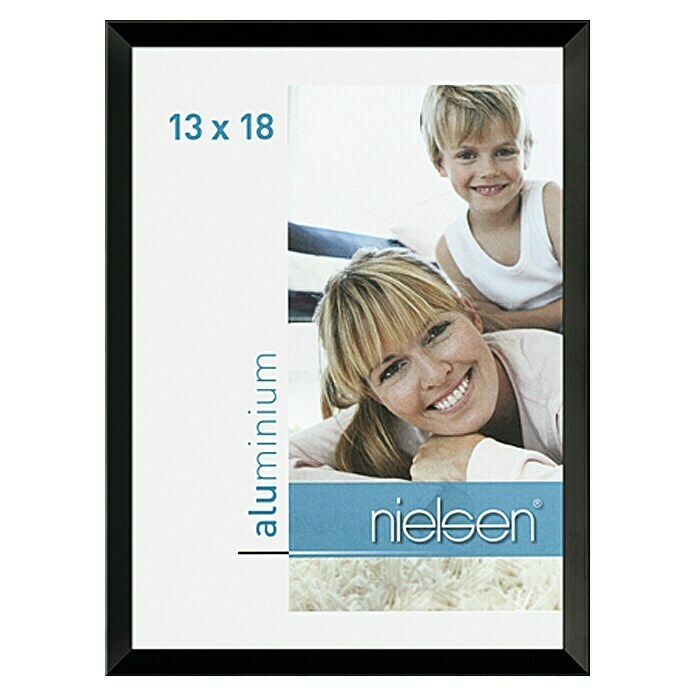 Nielsen Bilderrahmen Pixel (Schwarz, 13 x 18 cm, Aluminium)