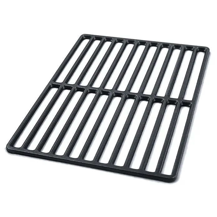 TAINO Grillrost - L x B: 34 x 77 cm, Gusseisen - Dunkelgraues Gusseisen-Grillrost mit parallelen Stäben.