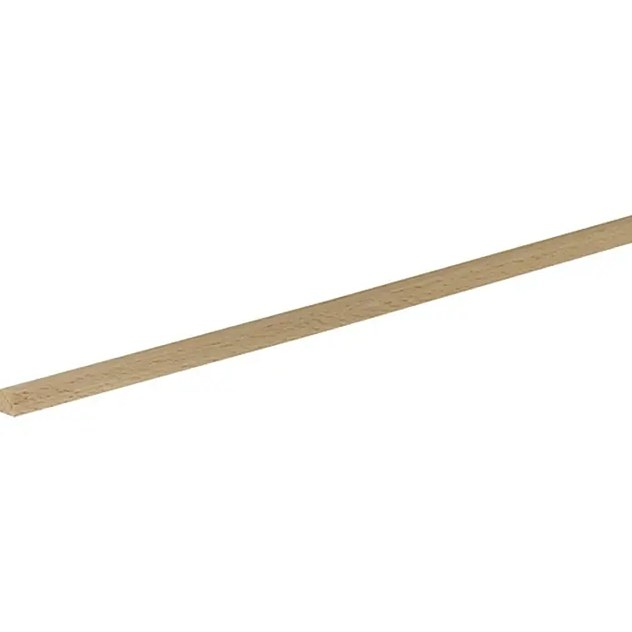 Profiles and more Quadratleiste - L x B x H: 95 cm x 8 mm x 8 mm, Buche - Aufnahme eines Holzleistenprofils, ideal für Bastelarbeiten, Modellbau und dekorative Akzente.
