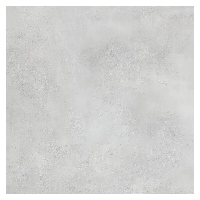 Terrassenfliese Dimension - 59,8 x 59,8 x 2 cm, Grau, Matt - Hellgraues Quadrat mit einer dezenten, verwitterten Betontextur.