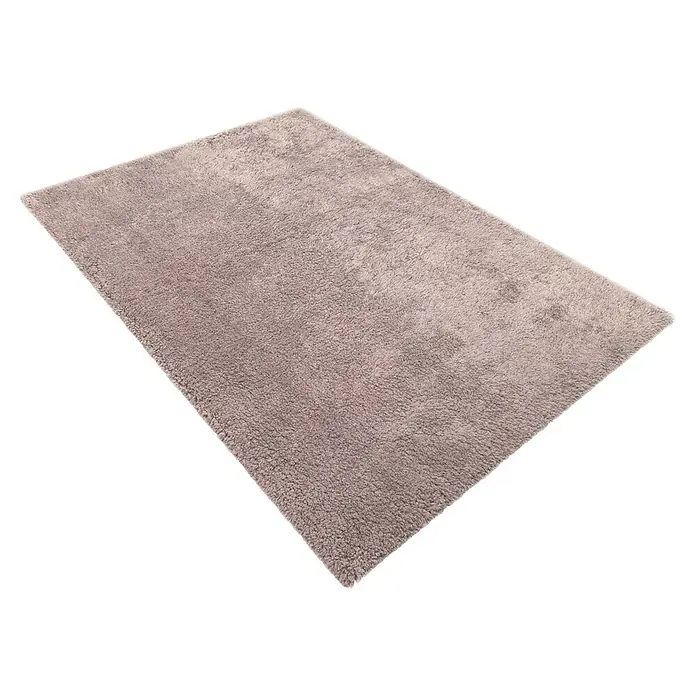 Alfombra de pelo largo Gypsy - Rosa, 110 x 60 cm, 100% Poliéster - Alfombra rectangular gris de pelo largo con una textura suave y afelpada.