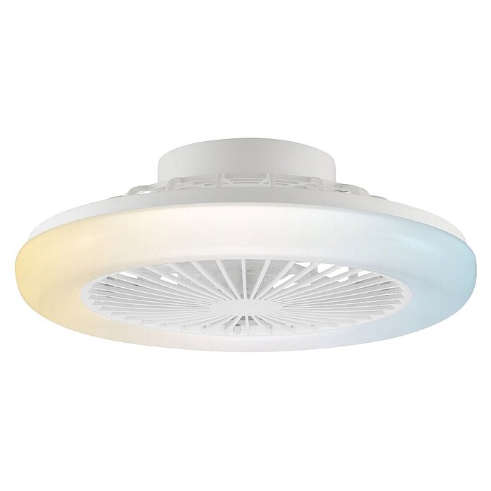Brilliant Plafondventilator Montero met verlichting (Wit, 42 cm) | BAUHAUS