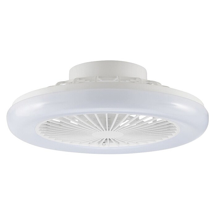 Brilliant Plafondventilator Montero met verlichting (Wit, 42 cm) | BAUHAUS