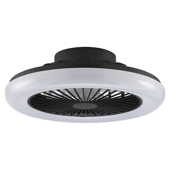 Brilliant Plafondventilator Montero met verlichting (Zwart, 42 cm) | BAUHAUS