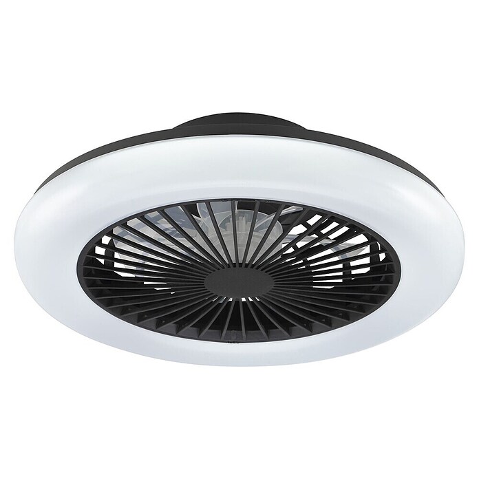 Brilliant Plafondventilator Montero met verlichting (Zwart, 42 cm) | BAUHAUS